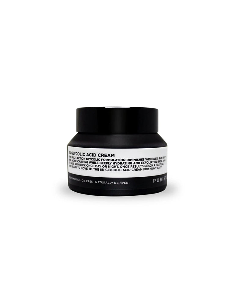 Puriste 5% Glycolic Acid Cream - The Best Face Ointment for Sensitive Skin and Improve Skin Texture